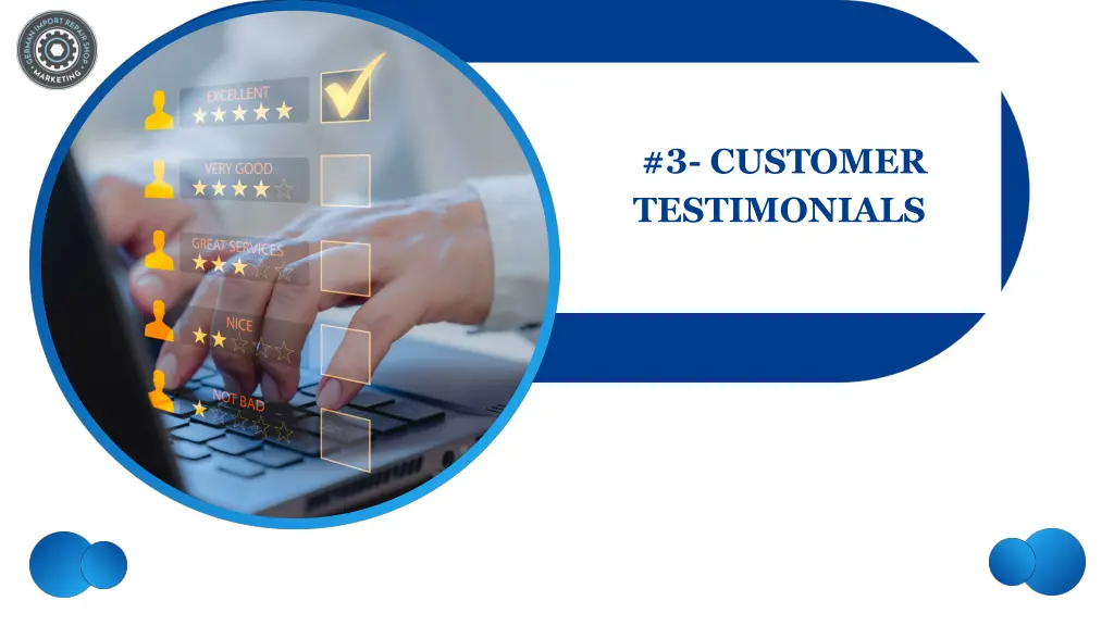 3 customer testimonials