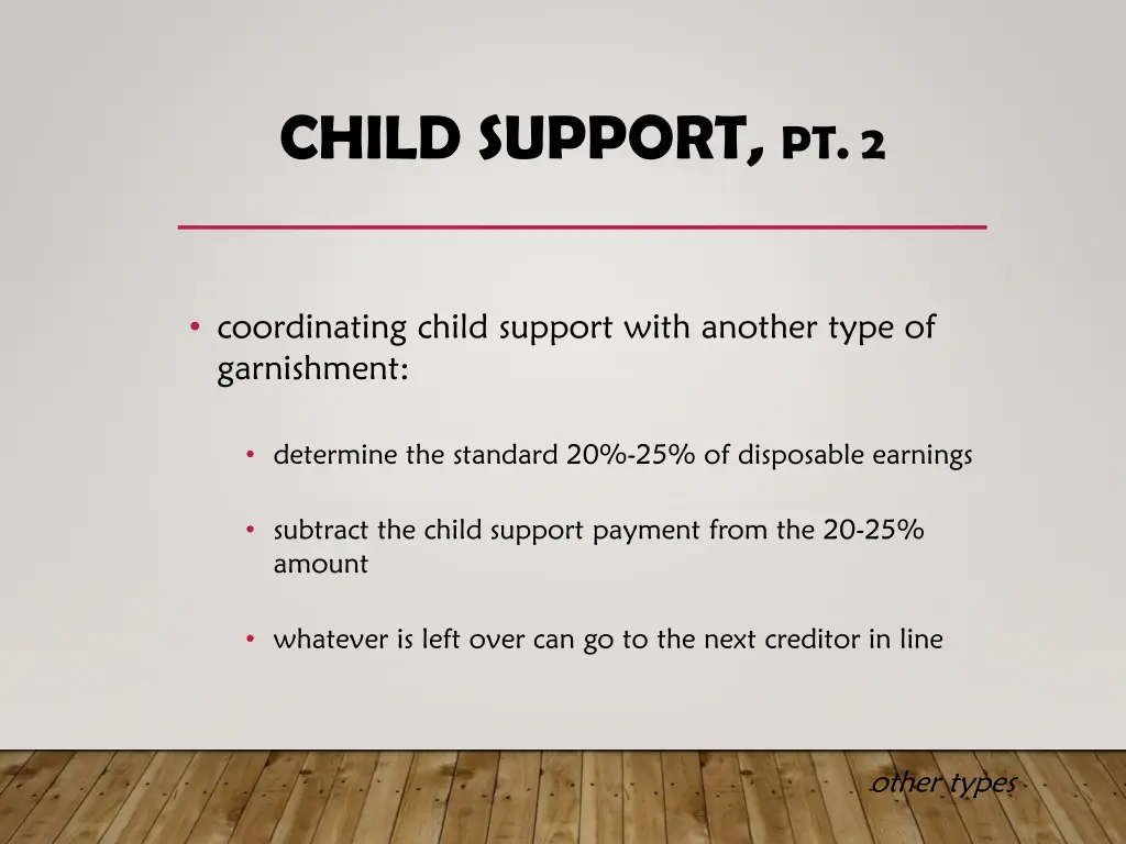 child support pt 2