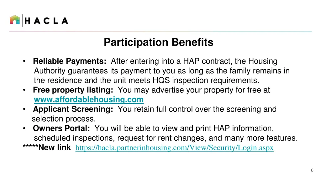 participation benefits