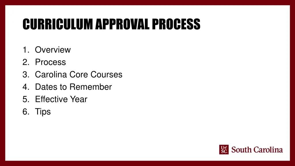 curriculum approval process