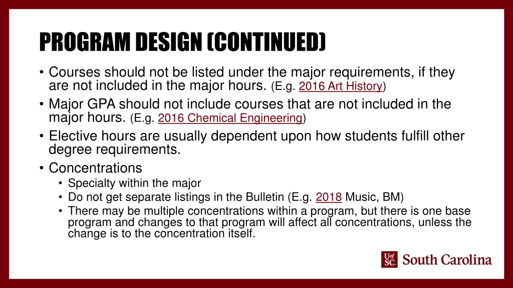 program design continued 1