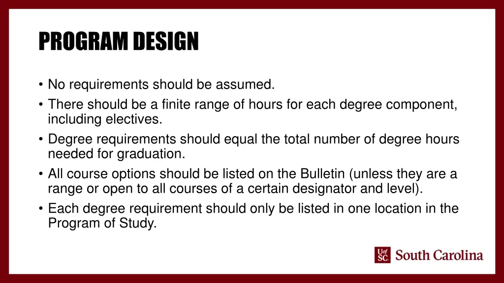 program design