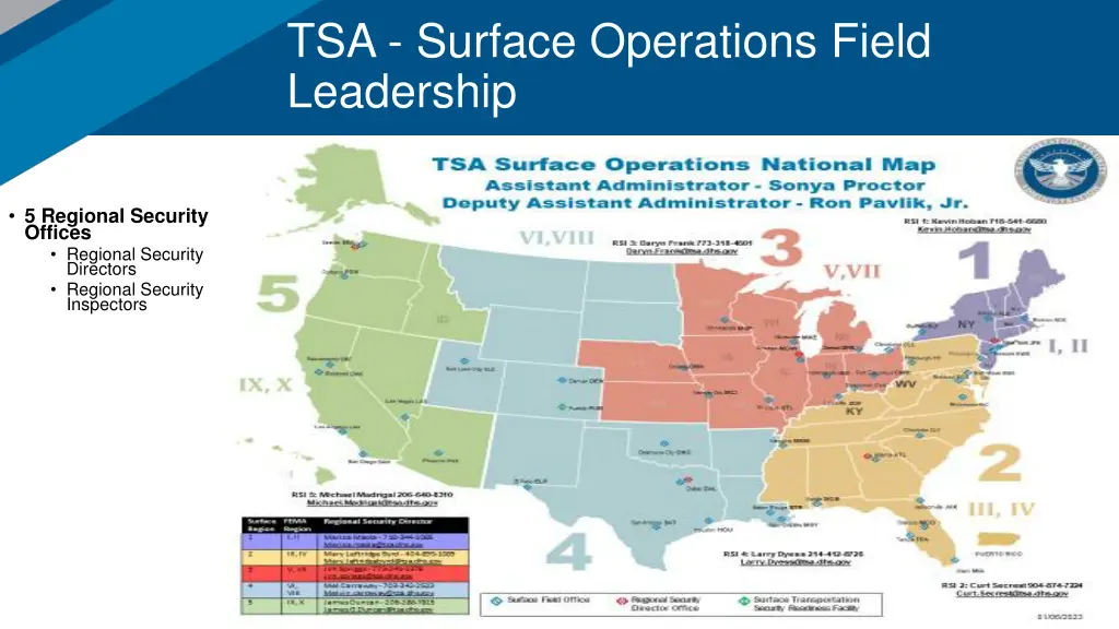 tsa surface operations field leadership