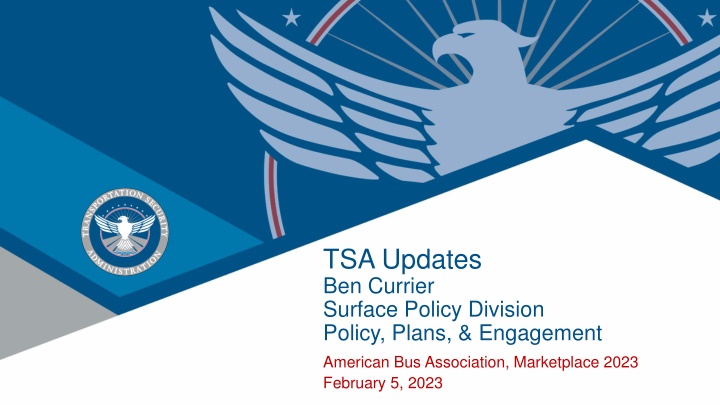 tsa updates ben currier surface policy division