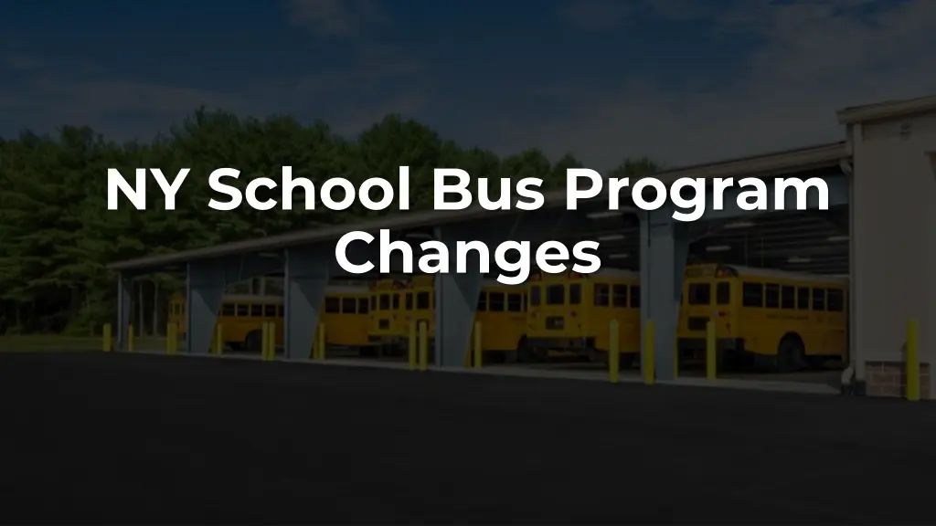 ny school bus program changes