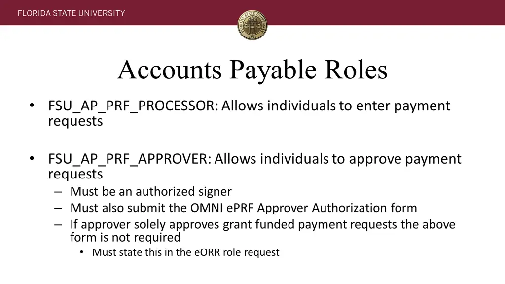 accounts payable roles