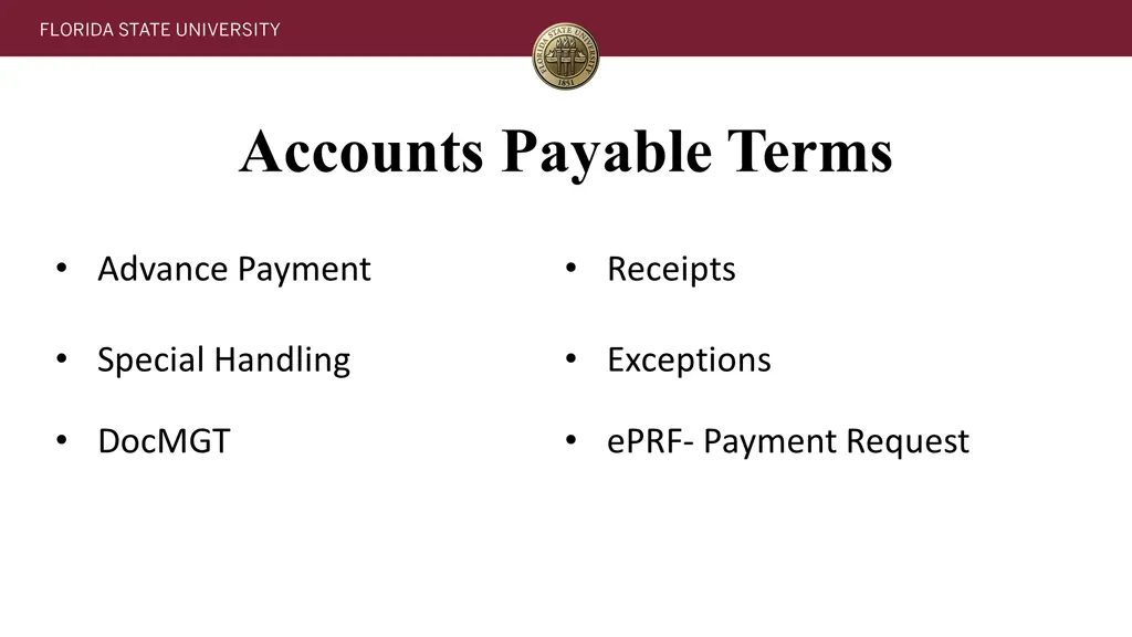 accounts payable terms