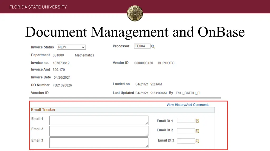 document management and onbase