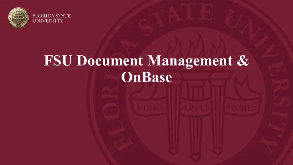 fsu document management onbase