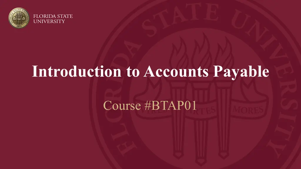 introduction to accounts payable