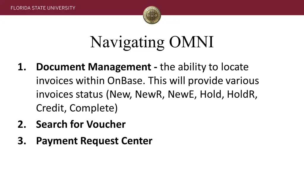 navigating omni