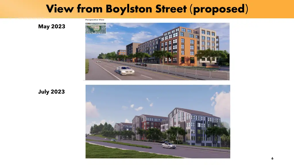 view from boylston street proposed