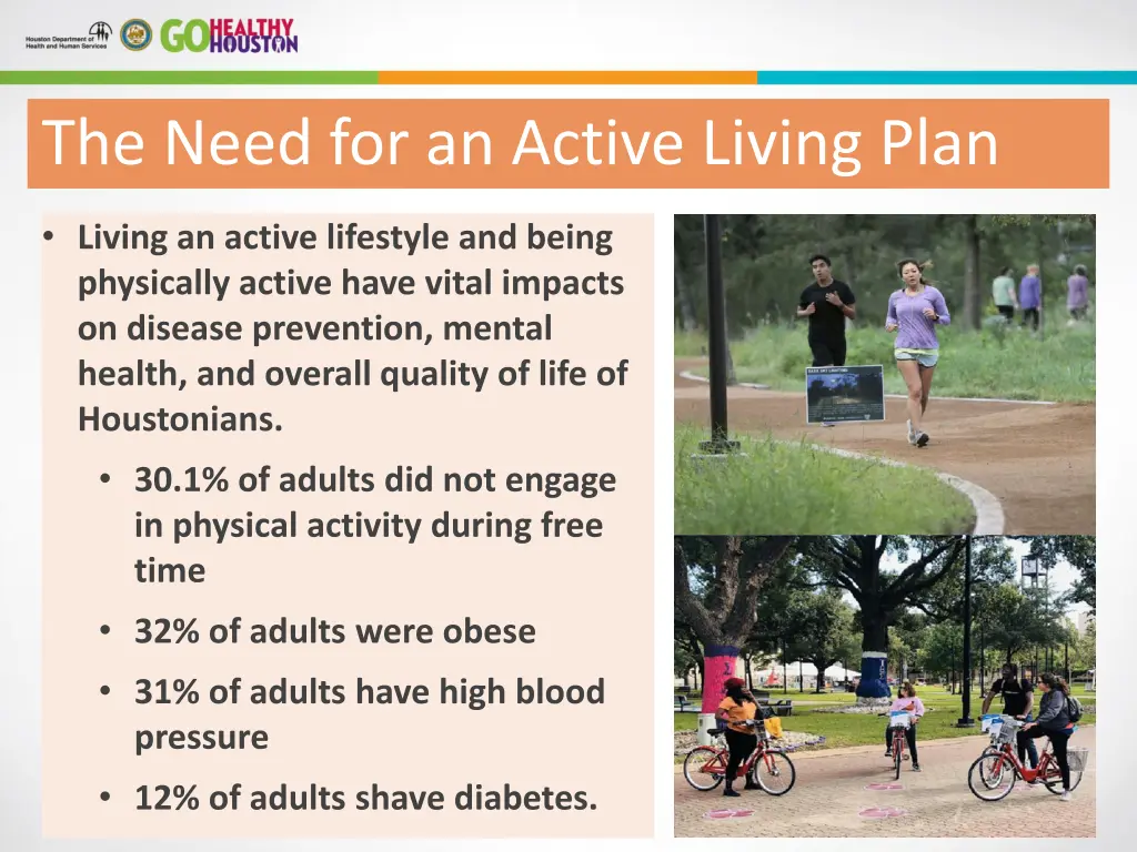 the need for an active living plan