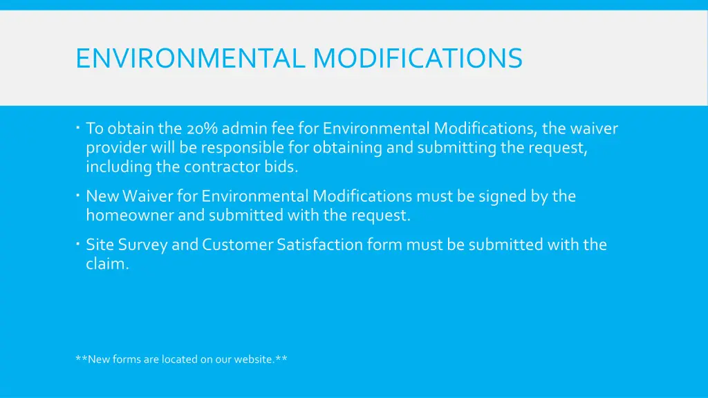 environmental modifications 1