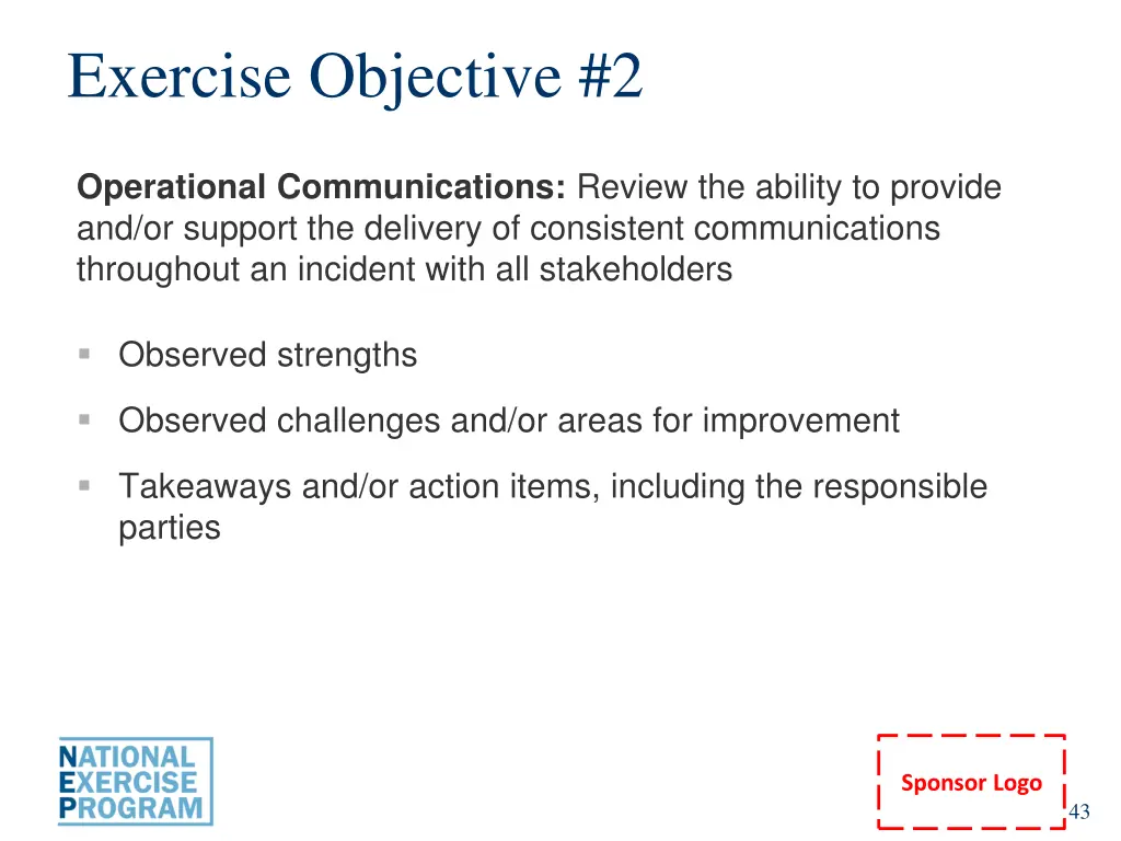 exercise objective 2