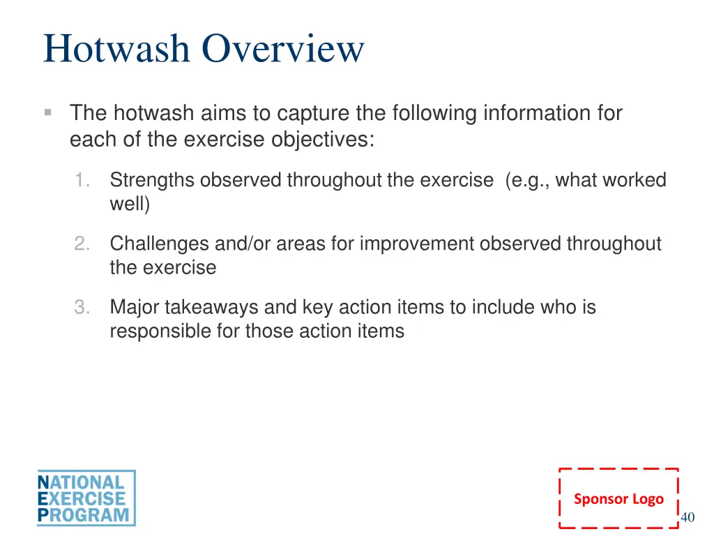 hotwash overview