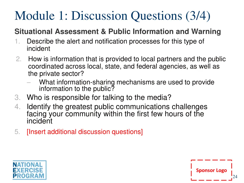 module 1 discussion questions 3 4