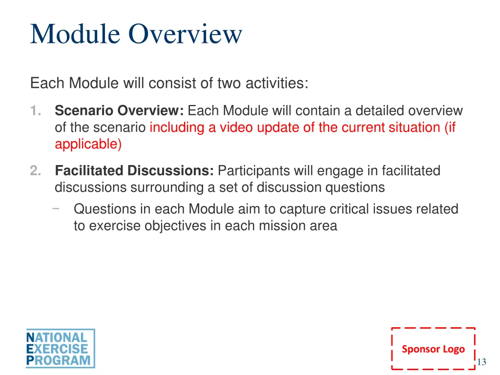 module overview