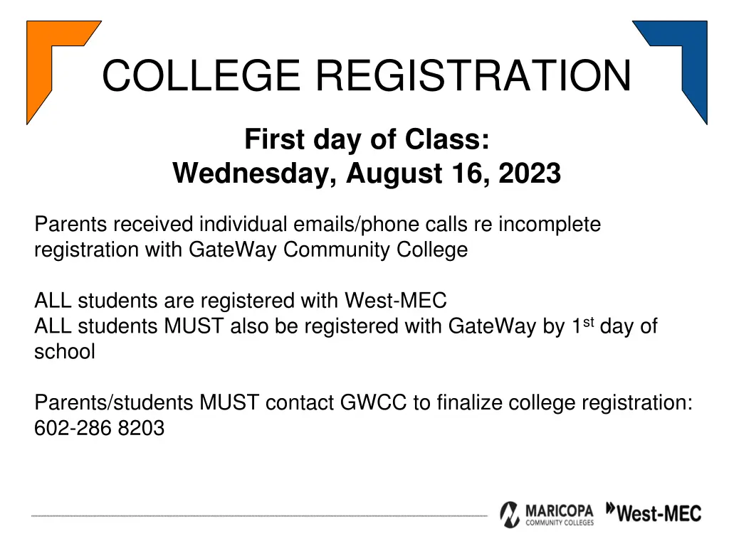 college registration