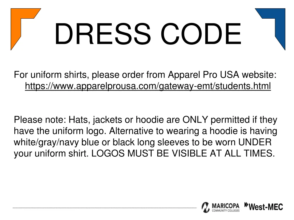 dress code 2