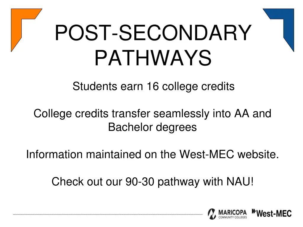 post secondary pathways