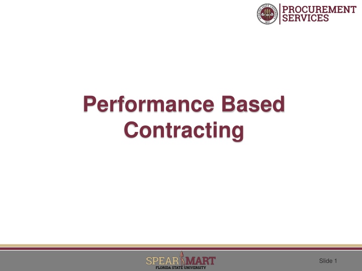 performance based contracting