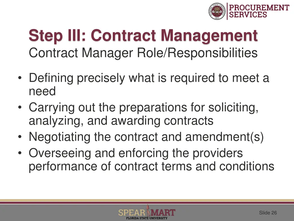 step iii contract management contract manager 1