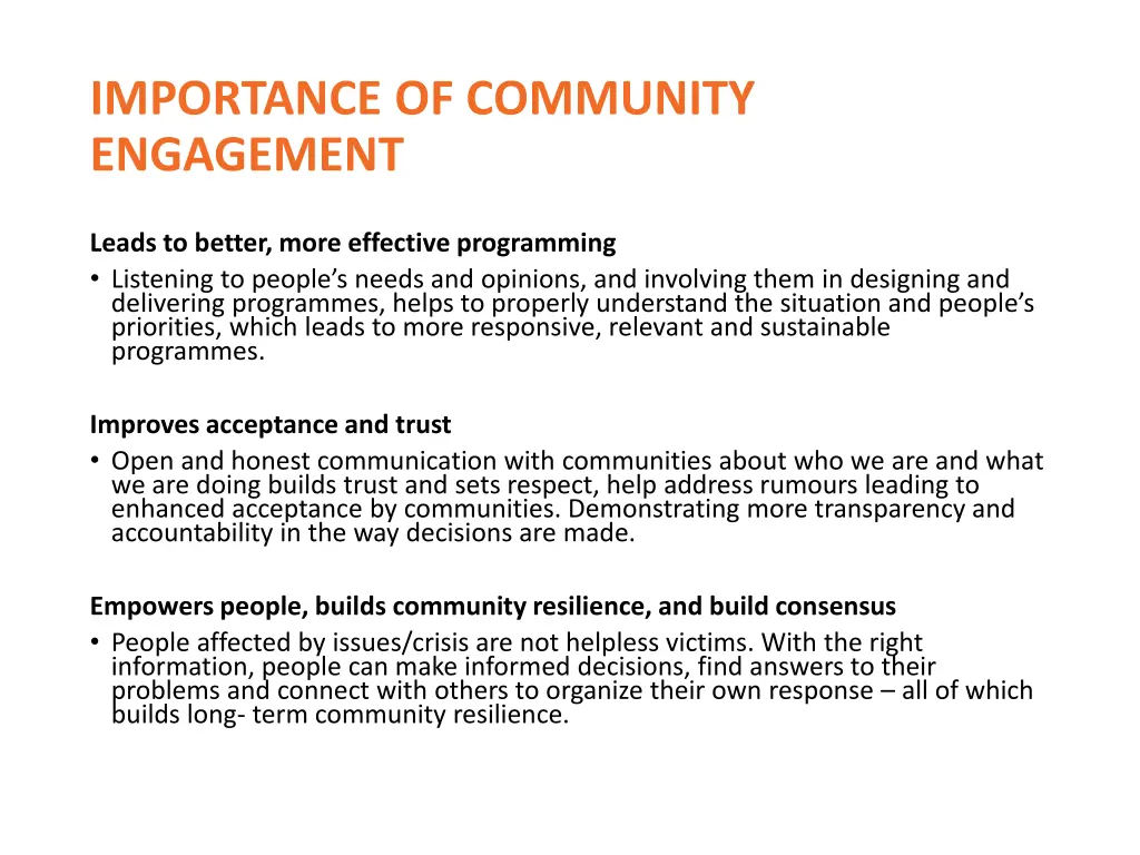 importance of community engagement