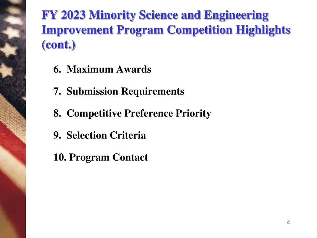 fy 2023 minority science and engineering 1