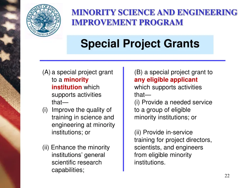 minority science and engineering improvement 14