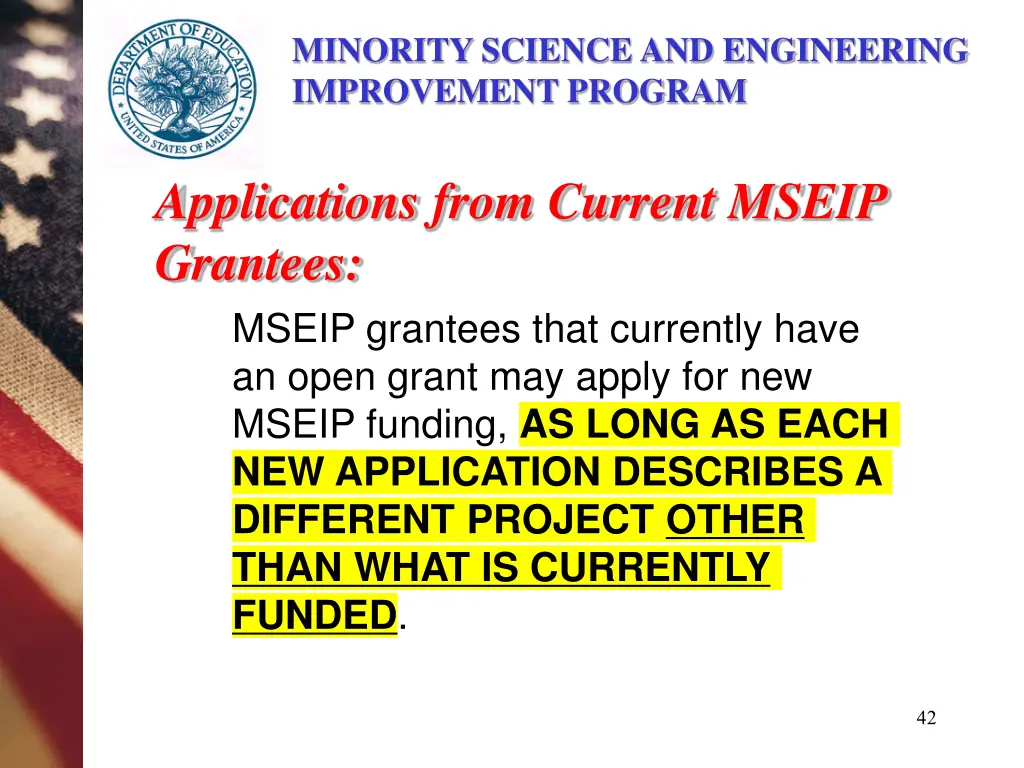 minority science and engineering improvement 23