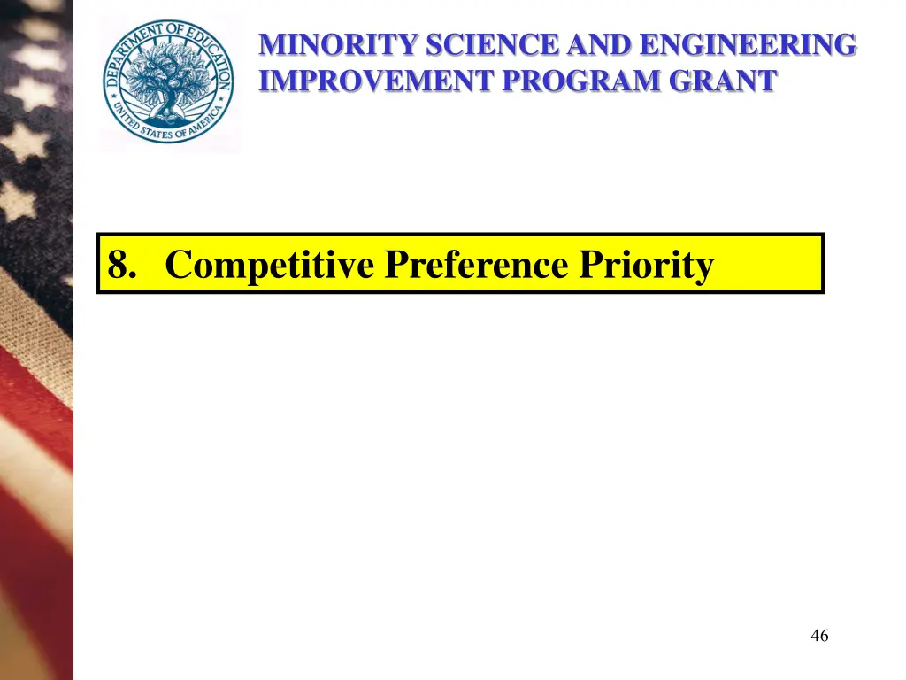 minority science and engineering improvement 27