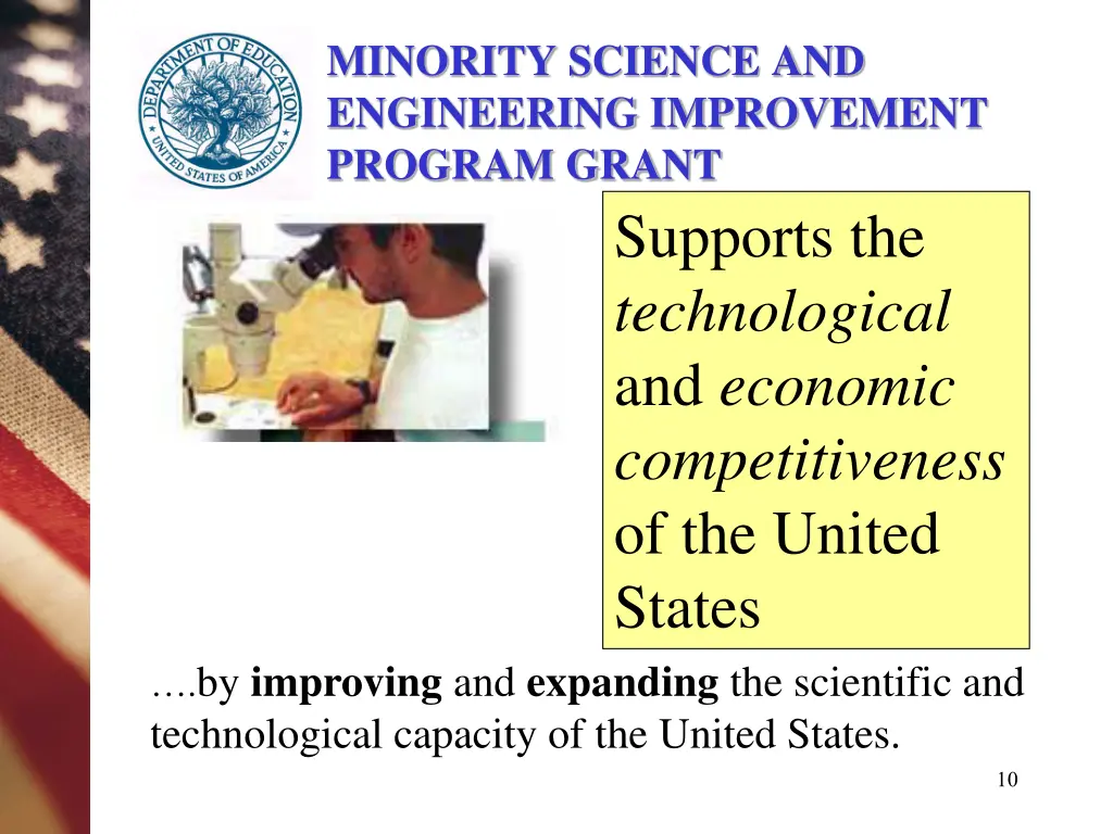 minority science and engineering improvement 6