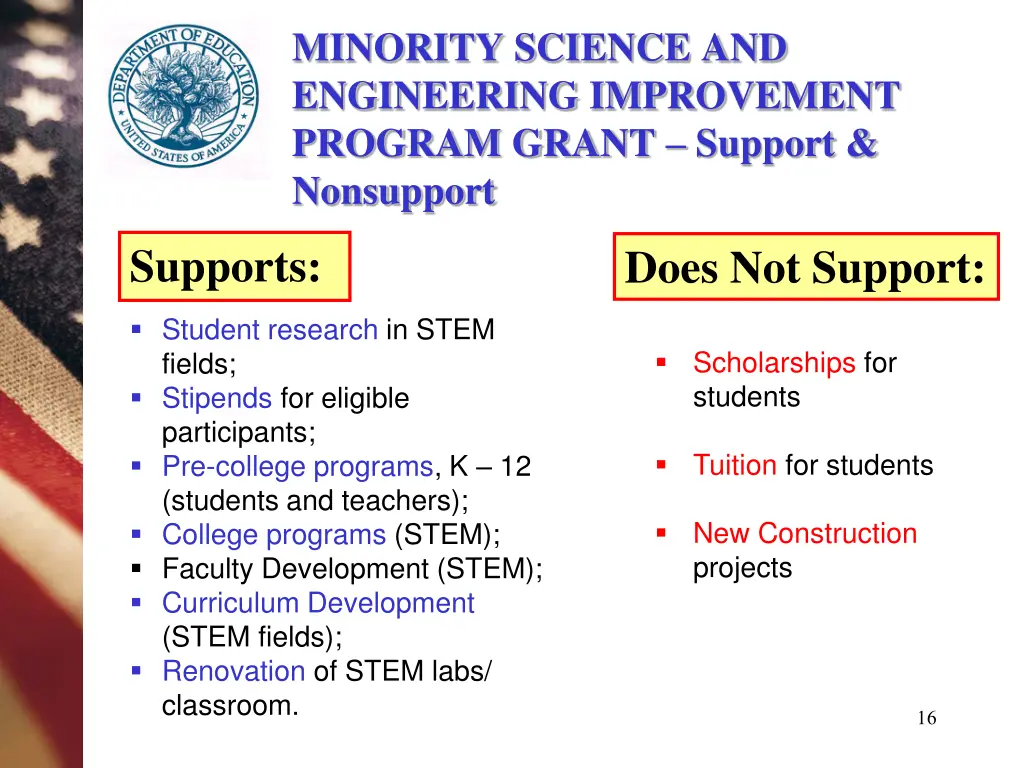 minority science and engineering improvement 9