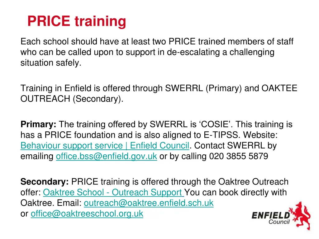 price training