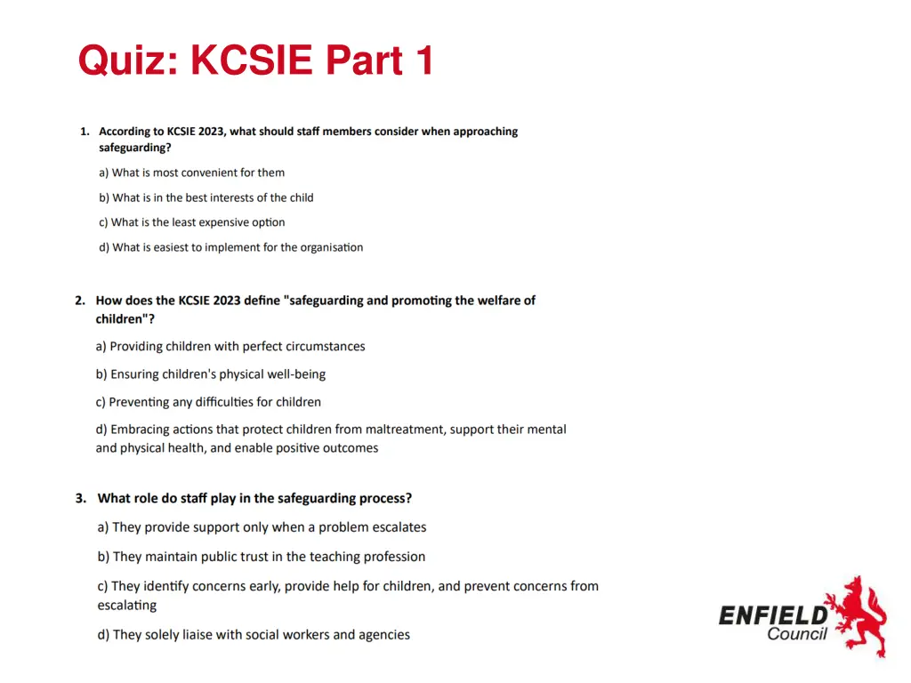 quiz kcsie part 1