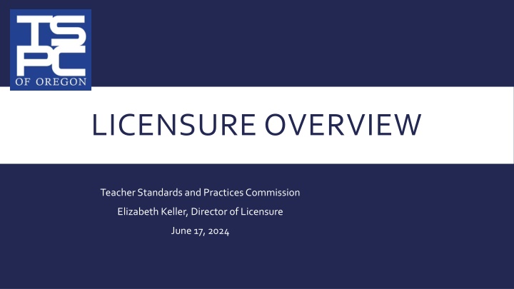 licensure overview