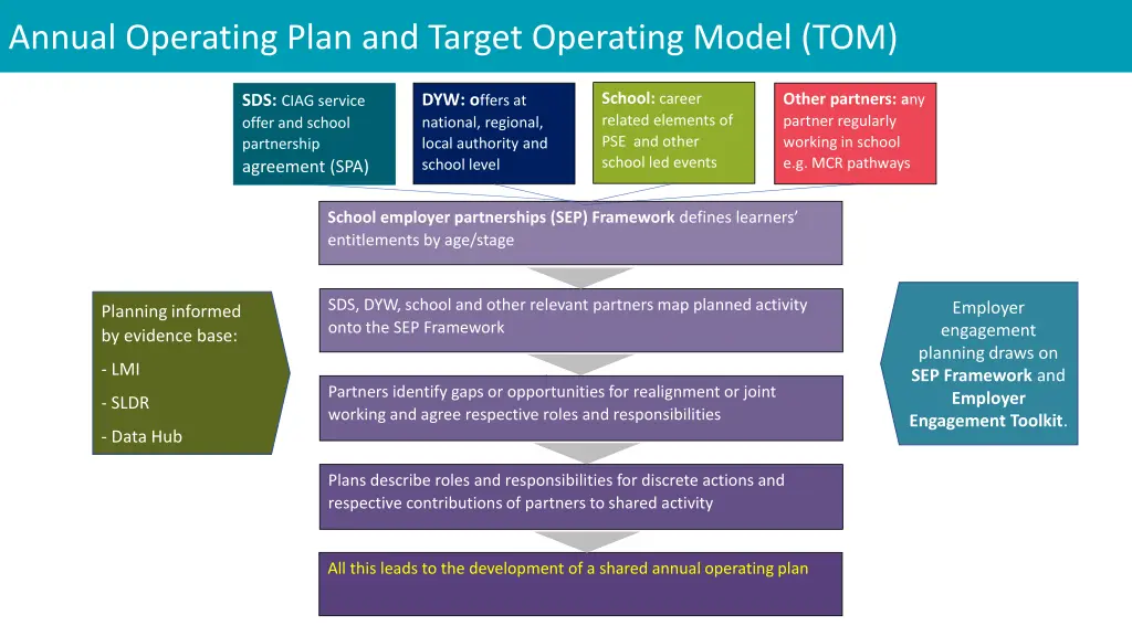 annual operating plan and target operating model