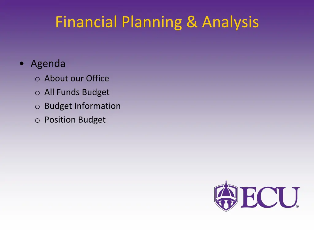 financial planning analysis