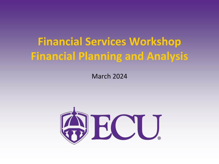 financial services workshop financial planning