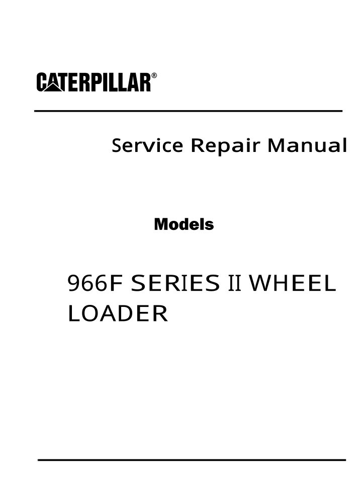 service repair manual