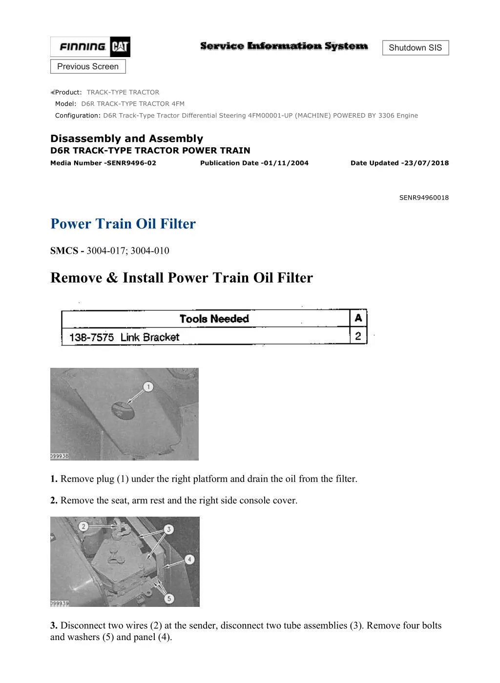 d6r track type tractor differential steering 12