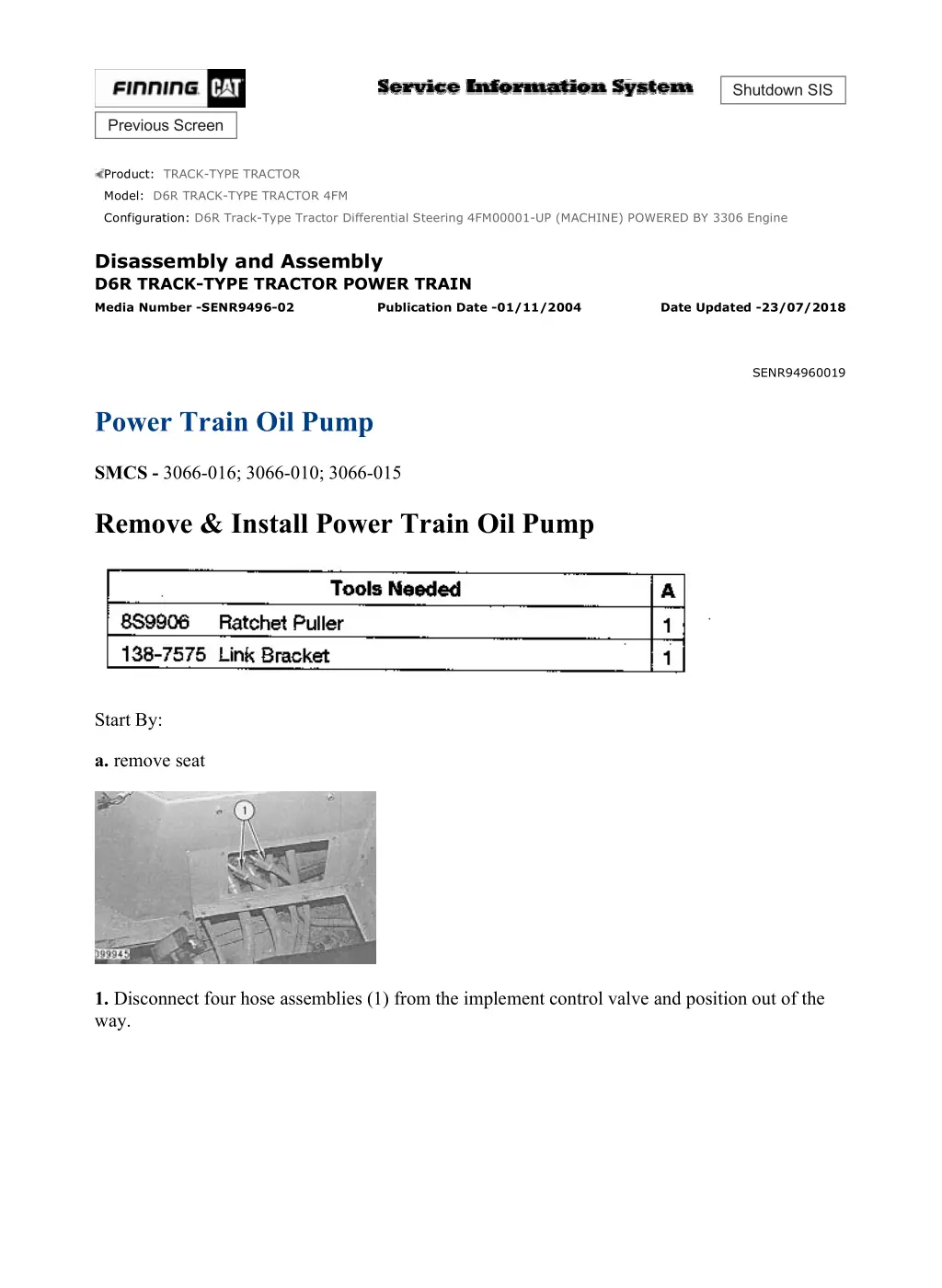 d6r track type tractor differential steering 15