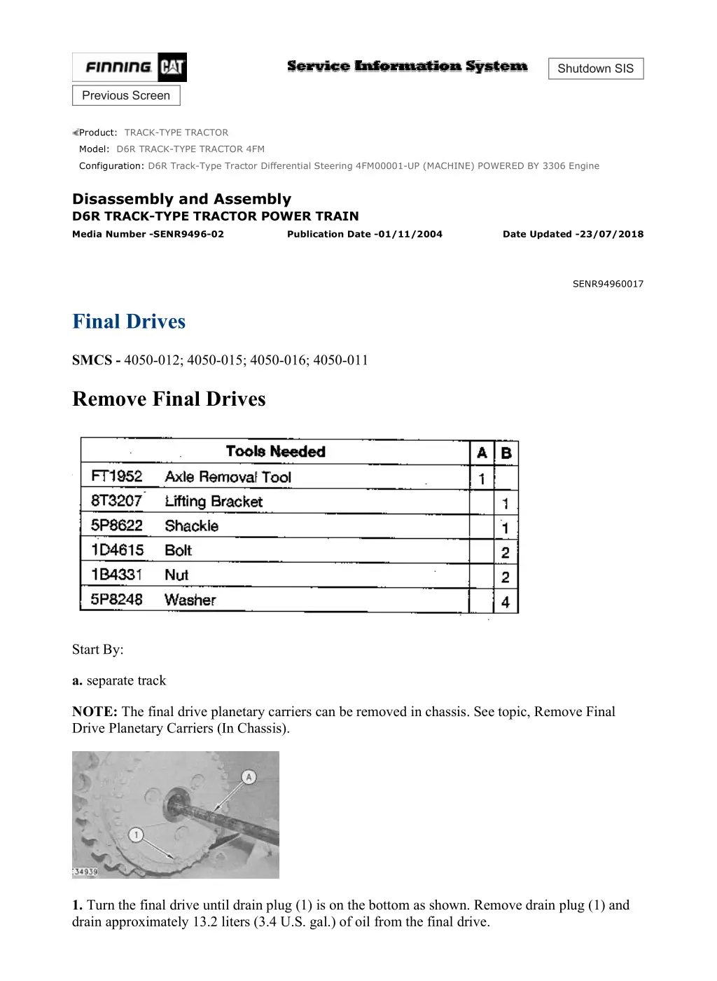 d6r track type tractor differential steering