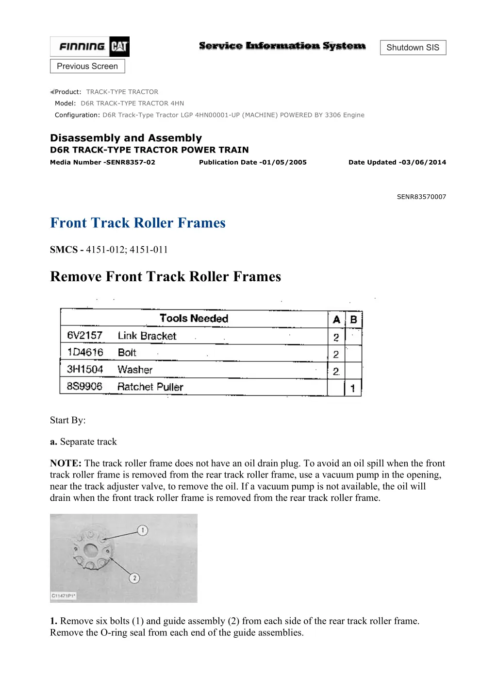 d6r track type tractor lgp 4hn00001 up machine 20