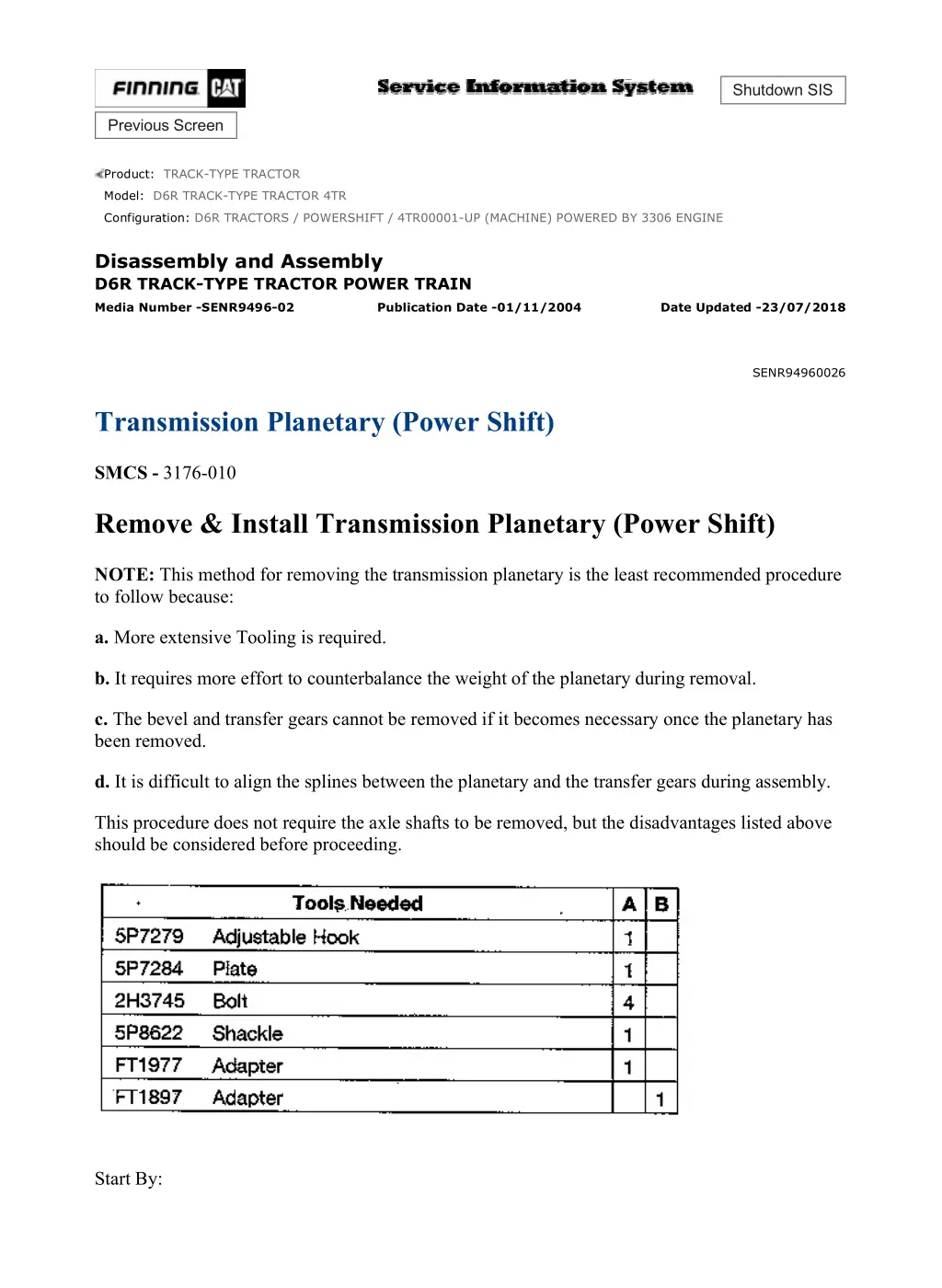 d6r tractors powershift 4tr00001 up machine 17