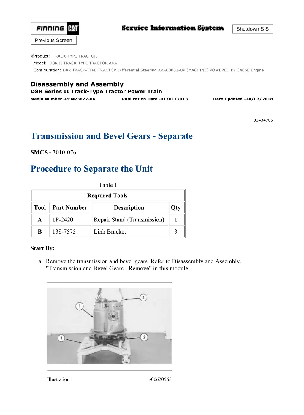 d8r track type tractor differential steering 8