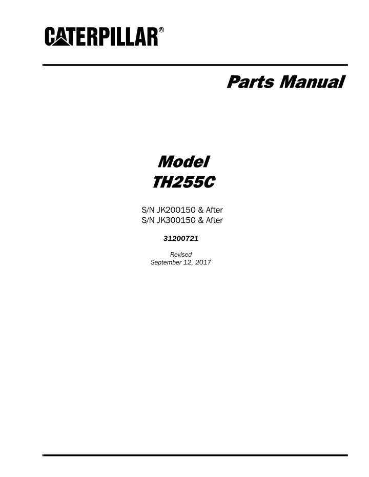 parts manual