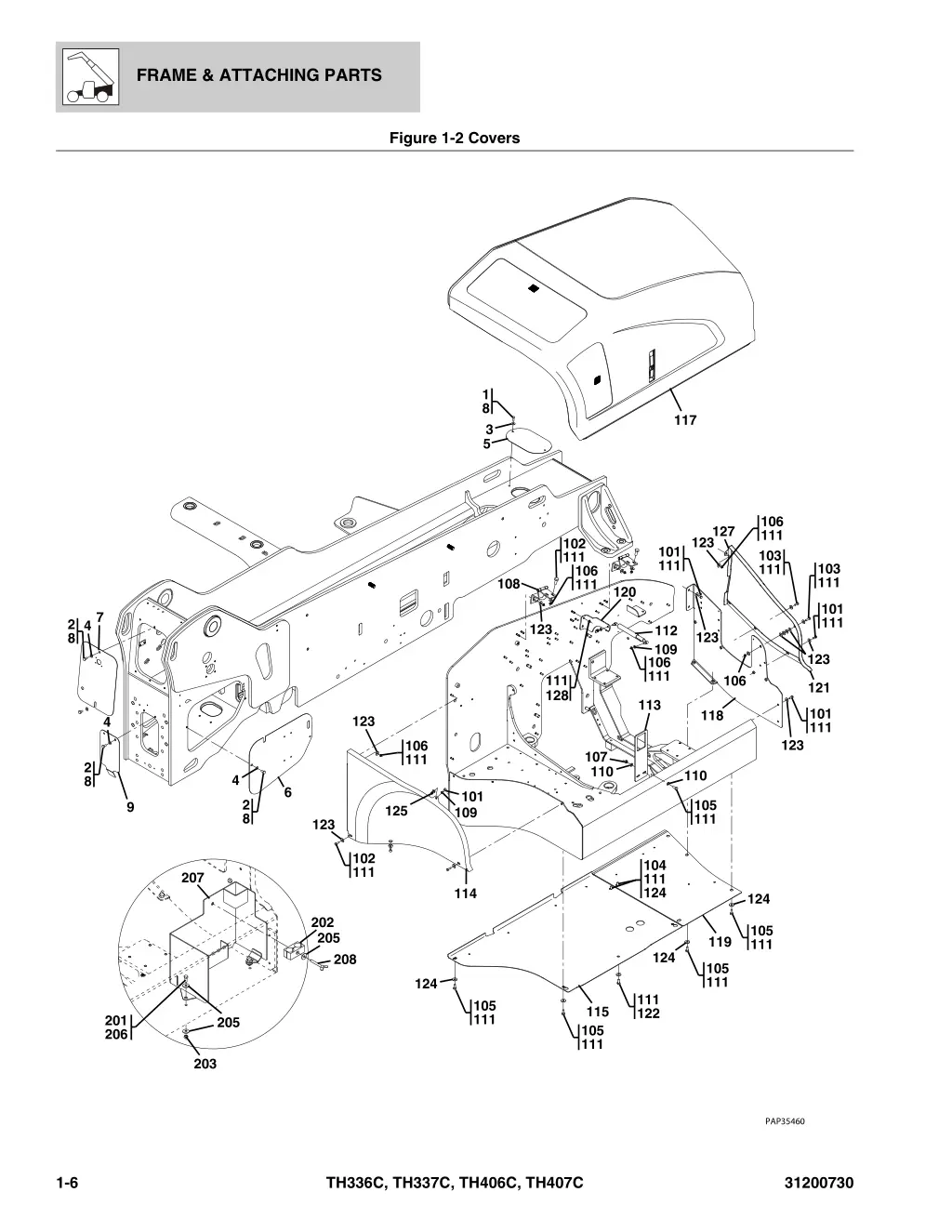 frame attaching parts 4