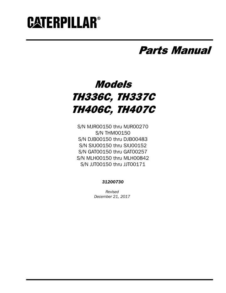 parts manual